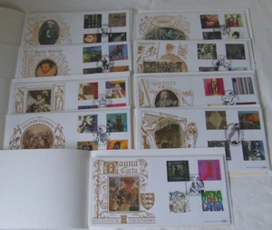 BENHAM GOLD 500 FDC - 1999 MILLENNIUM COUNTDOWN SETS x 9 - Picture 1 of 2