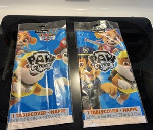 (2) Paw Patrol Tablecover 54 x 84 Birthday Parties New - Picture 1 of 2