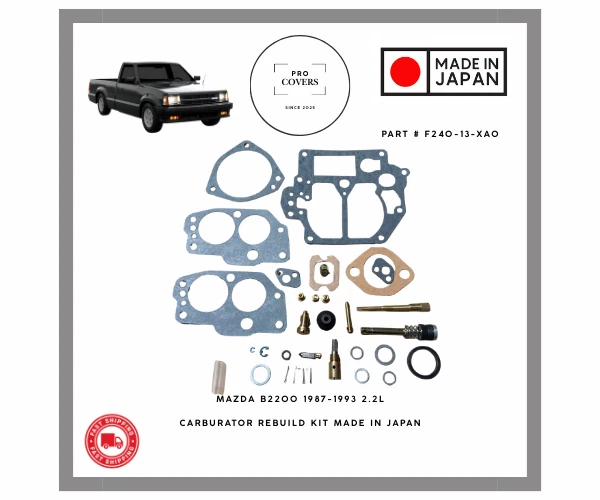 Kit de reparo de carburador Mazda B2200 2.2L 1987-1993 qualidade OEM Japão - Imagem 1 de 2