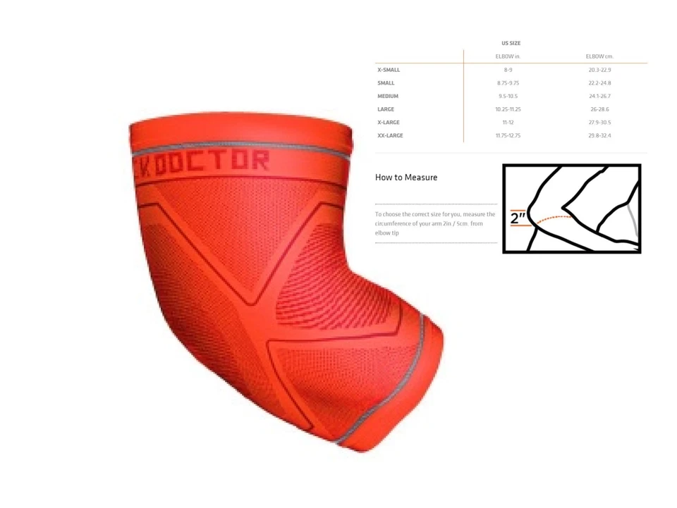 Shock Doctor Elbow Sleeve (Size XL) Support Compression Gel Recovery - New - Image 1 of 1