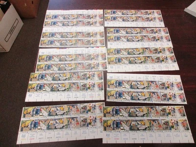 1973 8 cent Postal People 32 strips of 10, Scott #1489-1498, Mint NH - Image 1 of 2
