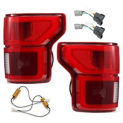 For 2015-2020 Ford F-150 Tail Light Upgrade To Blind Spot Style Left+Right Pair - Image 1 of 4