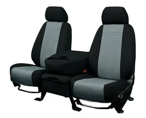 CalTrend Car Seat Covers Fit Ford Bronco 2021-2025 Light Grey NeoSupreme Custom - Picture 1 of 4