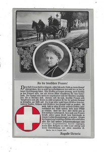 WWI 1914 RPPC Auguite Victoria Red Cross Message to All Women Postcard 2459 - Picture 1 of 2