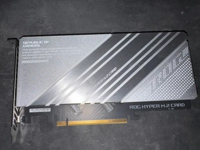 ASUS ROG HYPER M.2 CARD PCIE NVME M.2 EXPANSION CARD - Never Used - Image 1 of 4