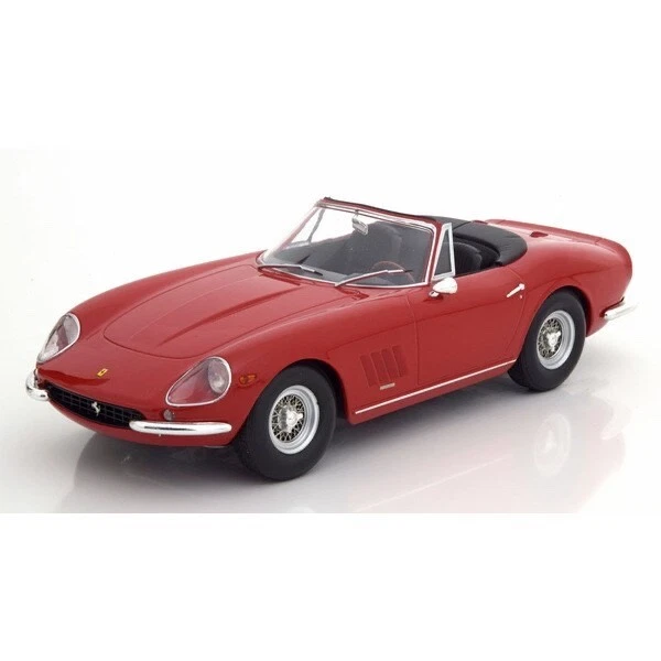 KK Scale KKDC180234 1/18 Ferrari 275 GTB/4 NART Spider Detachable Soft Top Red - Image 1 of 1