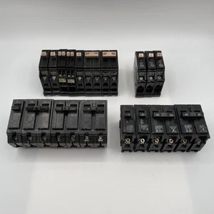 Circuit Breaker GE Cutler-Hammer Eaton Murray 2-Pole 1-Pole 15 20 30 40 50 60 A - Picture 1 of 23