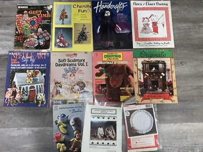 Mixed Lot 11 Toys Craft Gifts Books Magazines Patterns Vintage Patons Bazaar +++ - Image 1 of 4