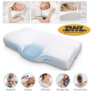 ANTISCHNARCH-KISSEN MEMORY FOAM KOPFKISSEN NACKENKISSEN SEITENSCHLÄFERKISSEN ~ - Bild 1 von 21