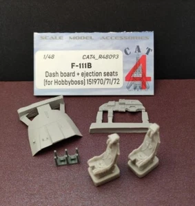 Tablero de tablero CAT4-R48093 1:48 F-111B + asientos eyectables para accesorios Hobbyboss - Imagen 1 de 2