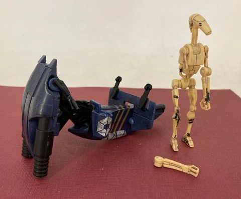 Star Wars 1998 - Mission Fleet Class Battle Droid & Speeder - 10cm Action Figure Cover