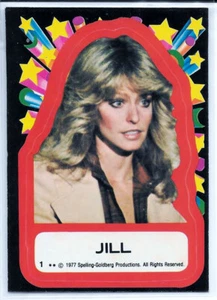 1977 Topps Charlie's Angels Sticker Jill #1 Farrah Fawcett Sharp - Picture 1 of 1