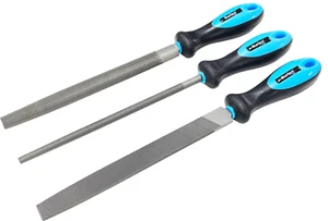 Blue Spot Tools 3 Piece Mixed Soft Grip File Set 200mm Long - Picture 1 of 3