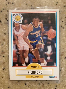1990-91 Fleer Golden State Warriors Basketball Card #67 Mitch Richmond - Picture 1 of 1