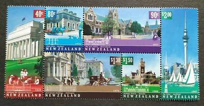 2002 New Zealand Architectural Heritage Buildings 6v Stamps Block Mint NH - Image 1 of 2