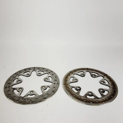 Juego de rotor de disco de freno de rueda delantera izquierda derecha Harley Road Glide CVO SLICER 09-23 Foto 1 de 4