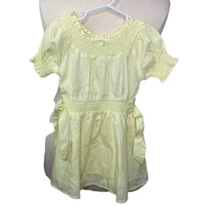 Zara toddler girls size 2 yellow sundress peasant top shirt sleeve NWT - Picture 1 of 8