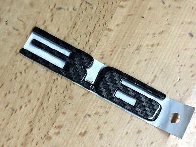 Cadillac ATS CTS 3.6 Black Carbon Fiber Effect Emblem OEM Rear Trunk Badge XTS - Image 1 of 4