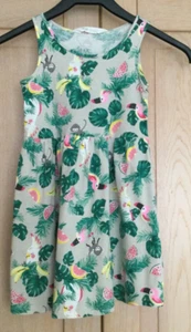 Girls H & M 100% Cotton Sleeveless Dress Size 4-5 Years ( 110-116cm) - Picture 1 of 5