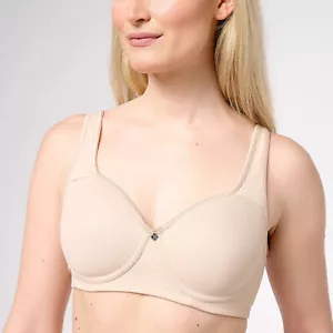 BREEZIES Size 36D Active Contour Wirefree Bra SUNBEIGE A475763 - Picture 1 of 2
