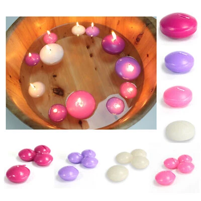 Round Floating Candles Unscented - Various Colours - Small / Large - Image 1 of 4