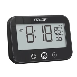 Digital LCD Waterproof Timer Shower Clock Waterproof for Water Spray Bathroom... - Picture 1 of 7