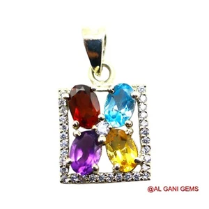 Root Chakra Oval Amethyst Bezel Handmade New Pendant Jewelry 925 Sterling Silver - Picture 1 of 12