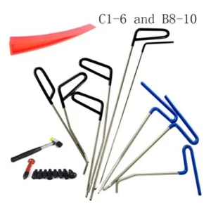Automotive Paintless Dent Removal Tools Hail Repair Tool Kits Hooks Rods Wedge - Foto 1 di 10