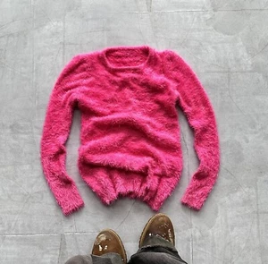 Maglione Pink If Six Was Nine stile LGB pelliccia Marni Vibe Y2K isterica atmosfera glamour - Foto 1 di 7