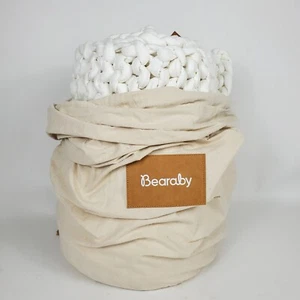 Coperta pesata pannolino cotone biologico Pottery Barn Bearaby nuvola bianca 20 libbre - Foto 1 di 3