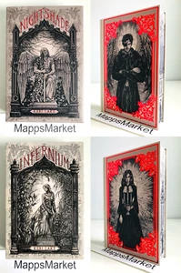 Nachtschatten und Infernium Duologie von Keri Lake Bookish EXKLUSIV schablonierte Kanten - Bild 1 von 24