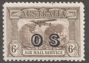 1932 Australia Sc# CO1 (official airmail service) - Six Pence. MH Cv$35 - Picture 1 of 1