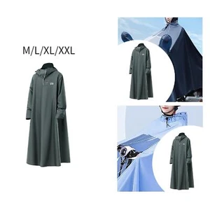 Long Raincoat Waterproof Reusable Rain Poncho for Fishing Outdoor Climbing - Picture 1 of 30