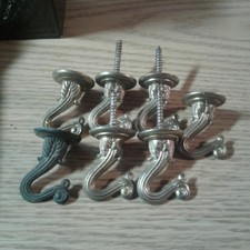 7 ceiling Swag Hooks Brass Finish Plant Hanging