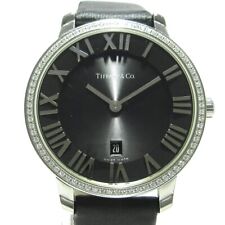 Auth TIFFANY&Co. Atlas Dome - T10025756 Black Women's Wrist Watch