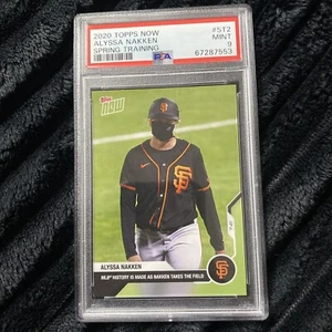 2020 Topps Now Frühlingstraining Alyssa Nakken #ST-2 PSA 9 NEUWERTIG - Bild 1 von 2
