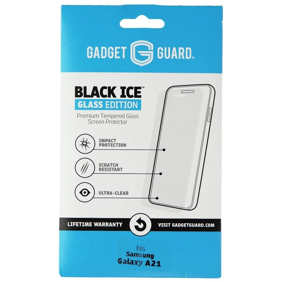 Gadget Guard Black Ice Edition Tempered Glass for Samsung Galaxy A21 - Image 1 of 1