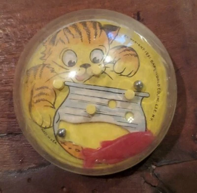 1951 Cat And Fish Dexterity Game, Baby World Co. - Image 1 of 4