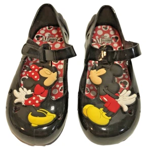 Disney 3D Minnie & Mickey Mouse Kissing Jelly Shoes | Girls Toddler Size 10 | - Picture 1 of 9