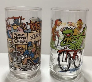 The Great Muppet Caper McDonald's Vintage Drinking Glasses Mugs Cups Set of 2  - Picture 1 of 4