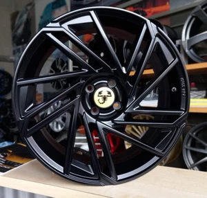 4 llantas de aluminio 7jx17" para Abarth 500e eléctrico (certificado TÜV HOMOLOGACIÓN) -ELblack - Imagen 1 de 5