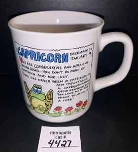 Taza de café de cerámica Capricornio Zodiaco Rana - Imagen 1 de 13
