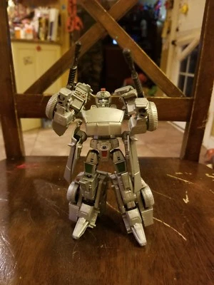 CUSTOM TRANSFORMERS : Custom Painted Silver Sideswipe - Image 1 of 4