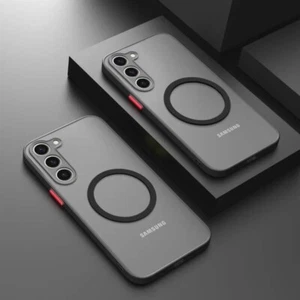 For Samsung S25 S24 S23 S22 S21 FE Shockproof Matte MagSafe Magnetic Case Cover - Picture 1 of 14