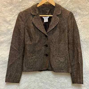 George | Tweed Blazer Jacket | Darkest Brown | Size: 10  - Picture 1 of 10
