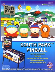 Pinball ROM CPU, DISPLAY, SOUND, SPEECH, PROFANITY SET (7 chips) Sega South Park - Picture 1 of 1
