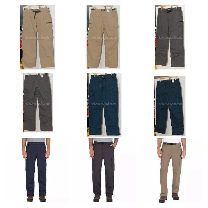 BC Clothing Men's Convertible Stretch Cargo Hiking Pants Shorts,Zippered Pockets - Image 1 of 1