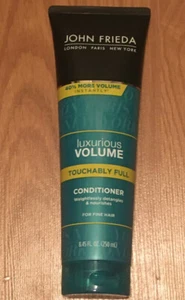 New John Frieda Luxurious Volume Touchably Full Conditioner for Fine Hair 8.45Oz - Afbeelding 1 van 2