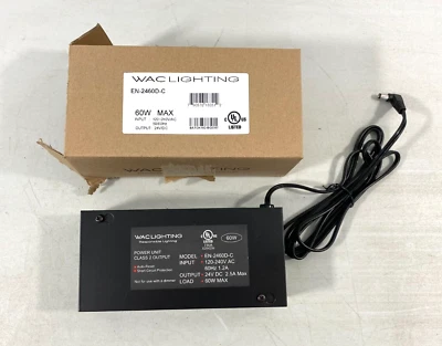 WAC Lighting EN-2460D-C 24 Volt Class 2 Power Unit Electronic Black NEW - Image 1 of 4