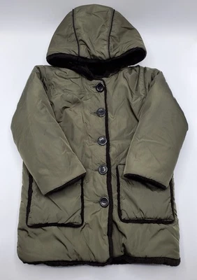 Двустороннее модное пальто для девочек Sonia Rykiel размер 4 года бывшее в употреблении - Изображение 1 из 4